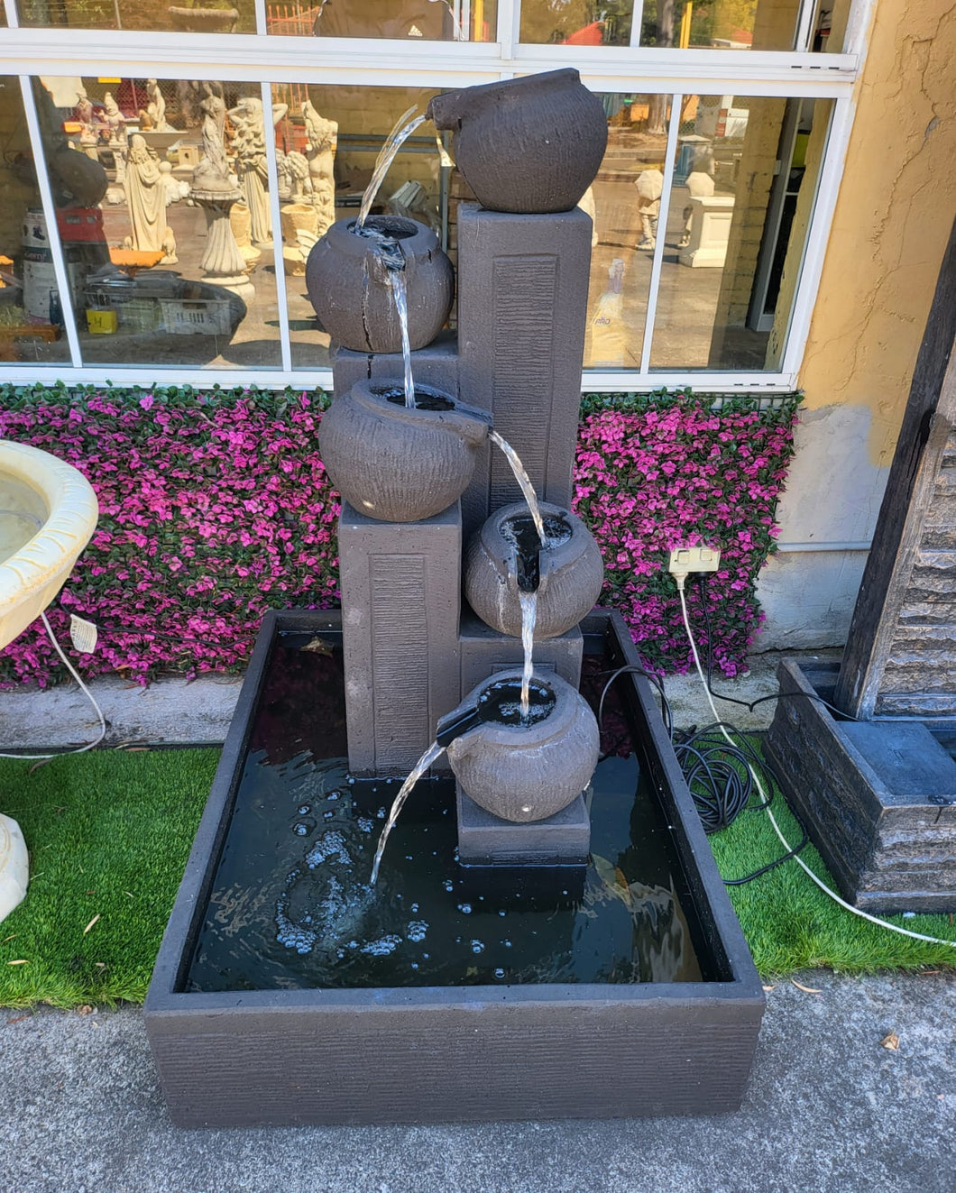 Five Tier Black Bowl Fountain