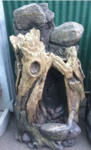 120cm Tree Log Waterfall Fiberglass
