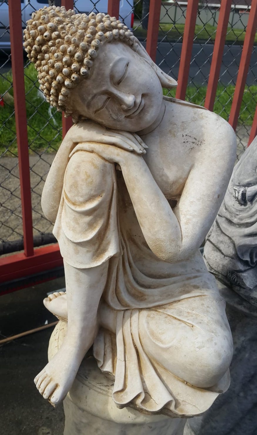 Small Sleeping Buddha Concrete