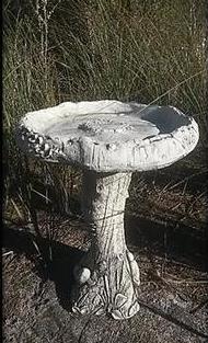 Native Bird Bath Concrete