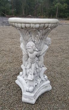 Triangular Cherub Pedestal