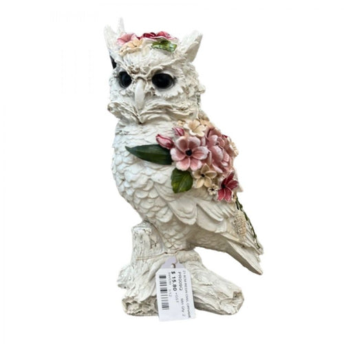 Resin Floral Owl Ornaments PR009Q
