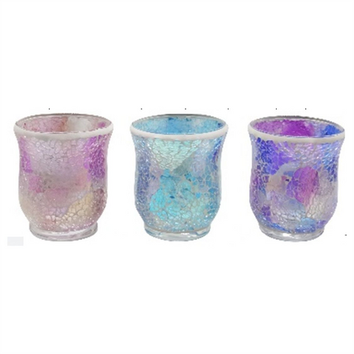 3/A Mosaic Glass Candle holder MOSC008