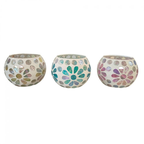3/A Mosaic Glass T-light holder MOSC005