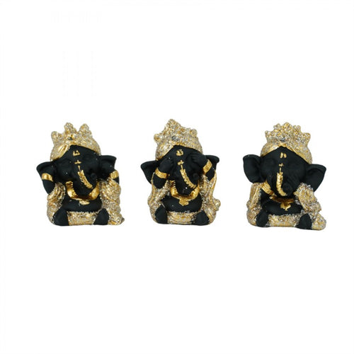 3/A RESIN GANESH EVIL NO LOOK/HEAR/SEE PSB211