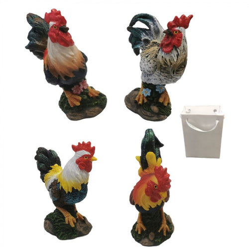 4/A Resin Miniature Rooster with Paper Bag PMN006