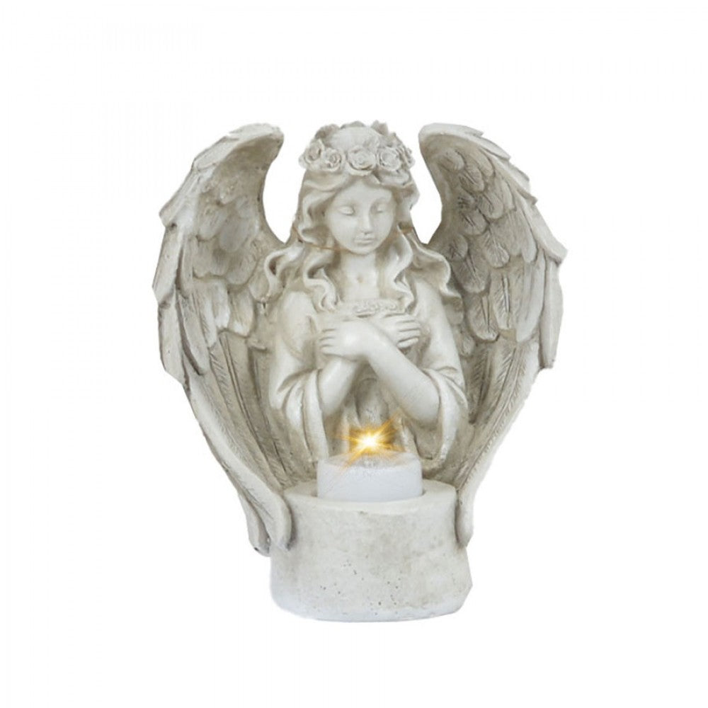ANGEL WITH T-LIGHT HOLDER : PSA94B