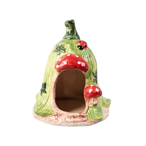 Ceramic Floral Bird House PLD178