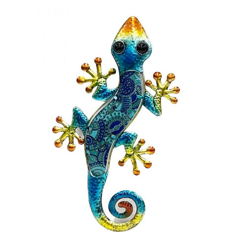 Metal Blue Lizard Wall Decor MD787B