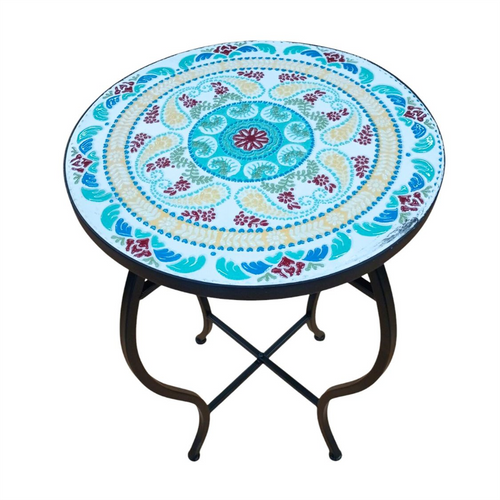 Mosaic Metal Flower Pot Stand MFN10S