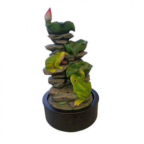 Resin Frog Garden Fountain PSFT013