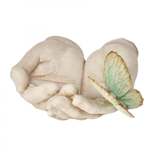 Resin Open Hands Bird Feeder PR163