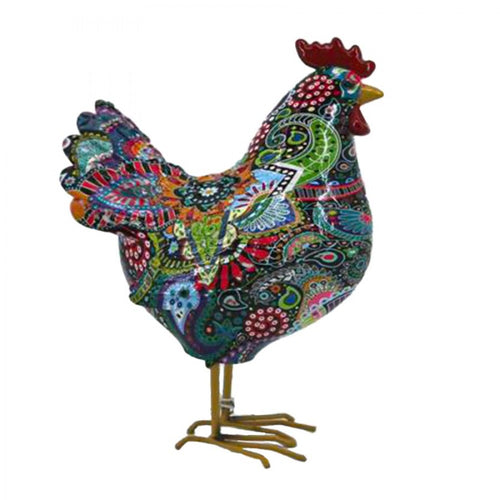 Resin Graffiti Rooster Statue PR928E
