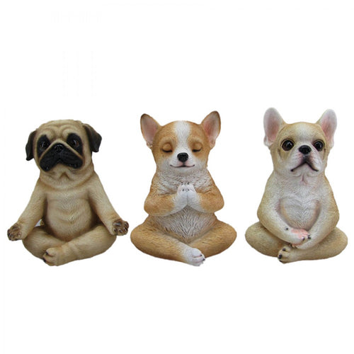 Resin Yoga Dog Statue 3/A PR949