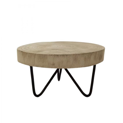 Wooden Display Stand with Metal legs HD702F