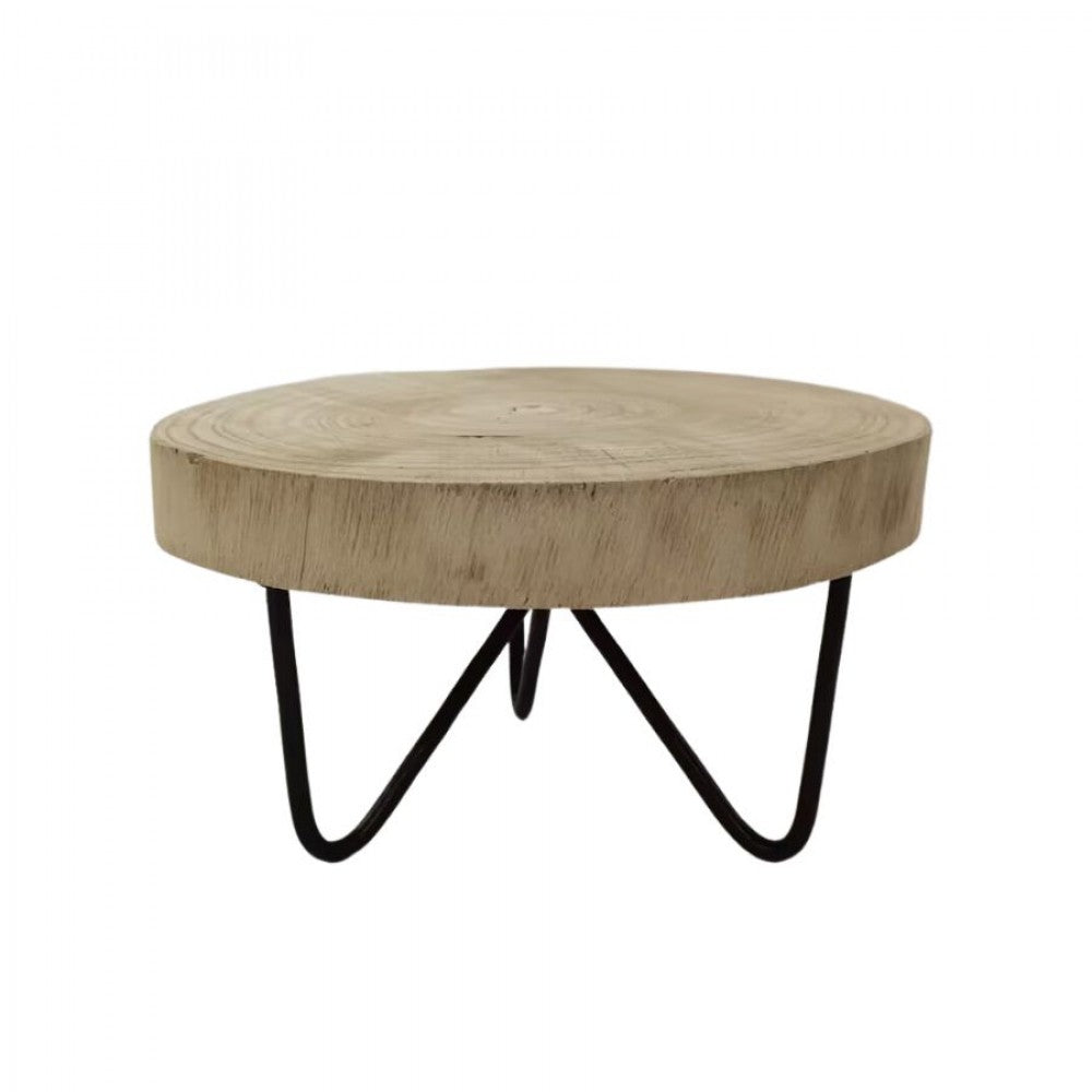 Wooden Display Stand with Metal legs HD702F