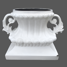 67cm White French Urn Fiberglass
