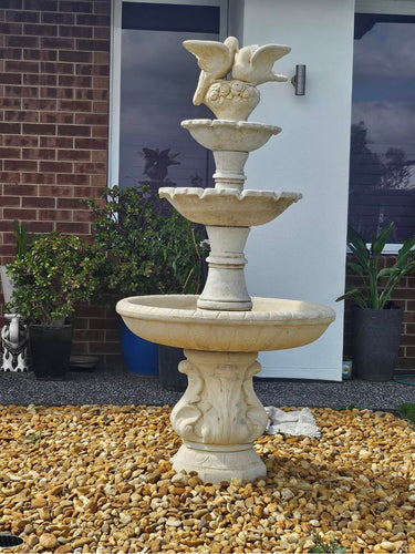 Kissing doves 3 tier fountain