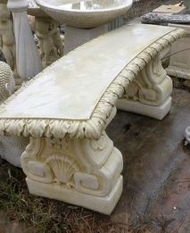 Fancy Curved Bench Sand