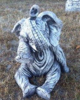 Sitting Elephant Concrete