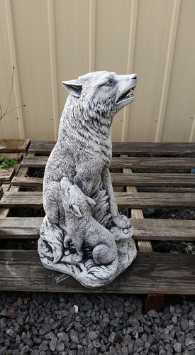 Wolf With Baby