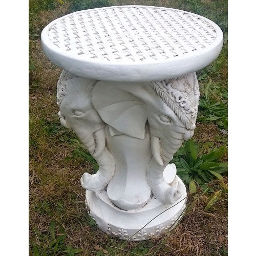 47cm Elephant Heads Stand Fiberglass