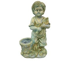 Small Boy With Basket