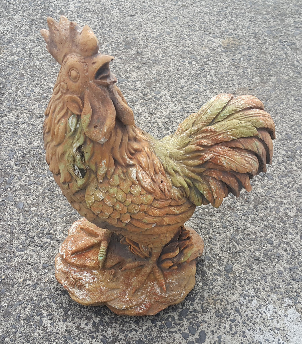 Sitting Rooster Concrete