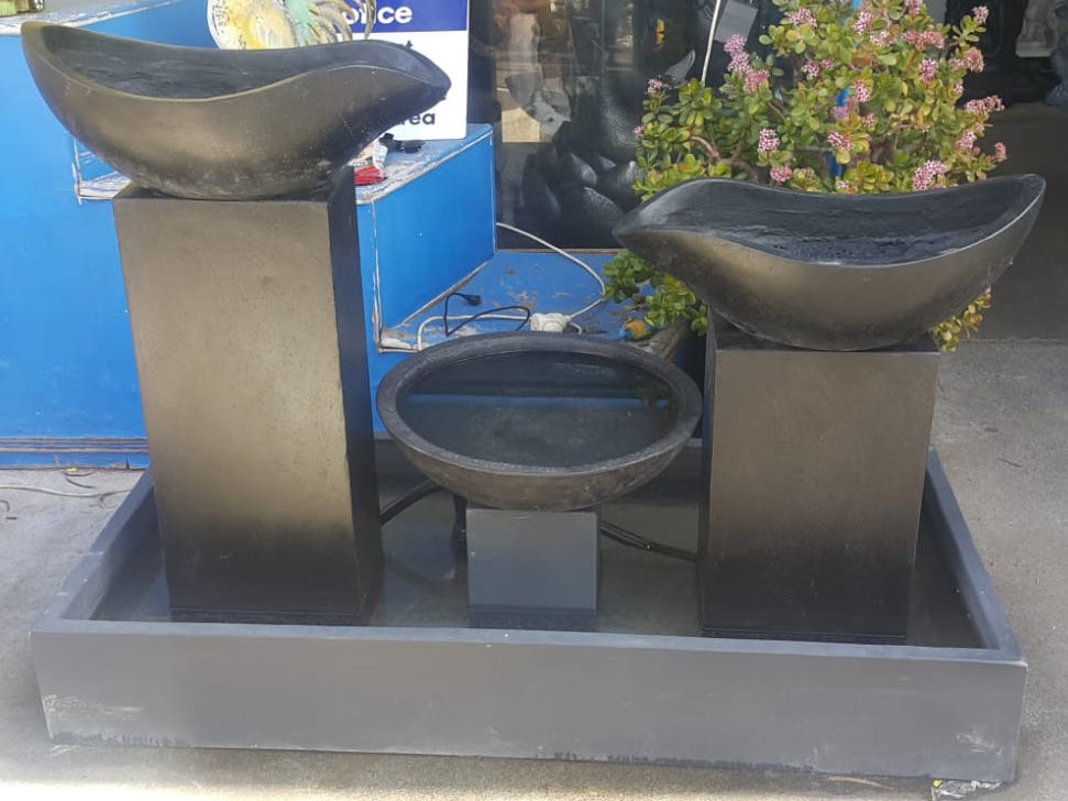 Double Wave Fountain Fiberglass