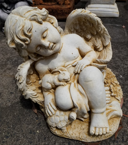 Angel With Rabbit and Turtle