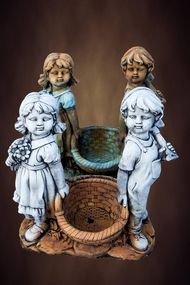 Boy and Girl with Basket