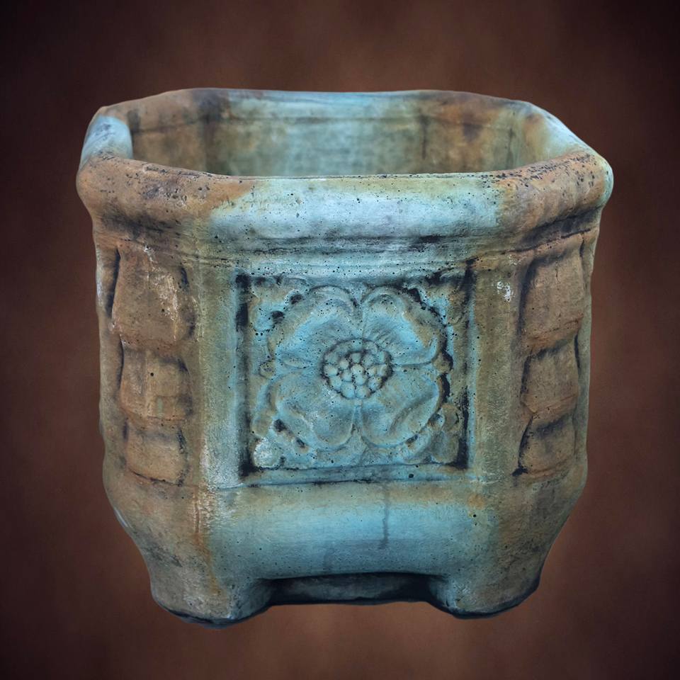 Flower Square Pot