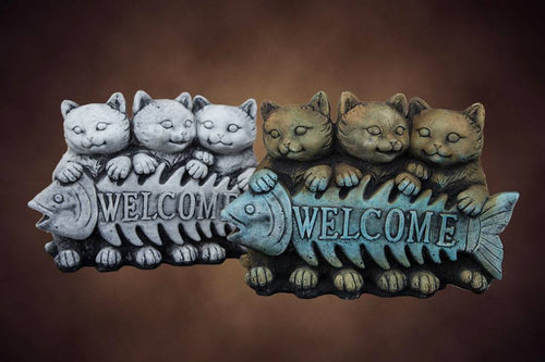 Welcome Cats Concrete