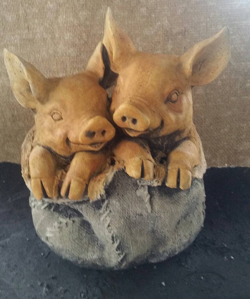 Pigs In Bag Concrete