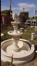 2 Tier Classic Fountain With Pond and Surrounds