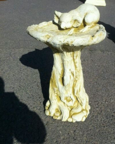 Possum Log Birdbath Concrete