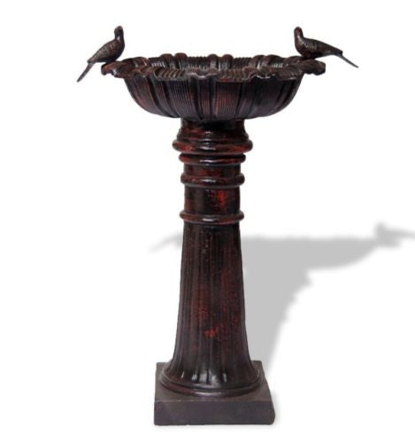 2 Birds Feeder/BirdBath Cast Iron