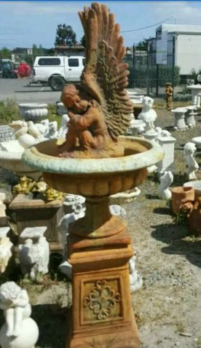 Tall Wings Cherub Jefferson Fountain