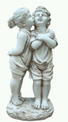 Girl Kissing Boy Fiberglass