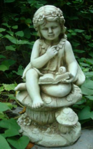 Fairy On Mushroom Reading