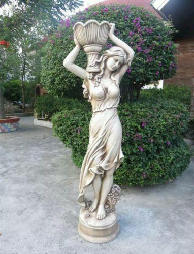 Tall Lady With Vase Right Fiberglass