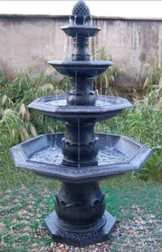 4 Tier Free Standing Fountain Fiberglass