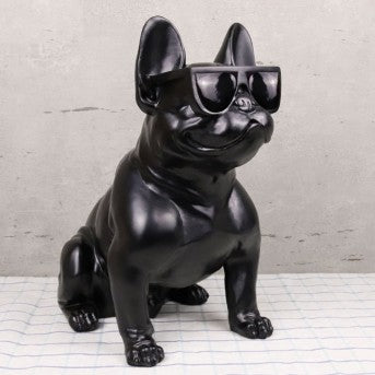 Black French Bulldog with Glasses (40cm)