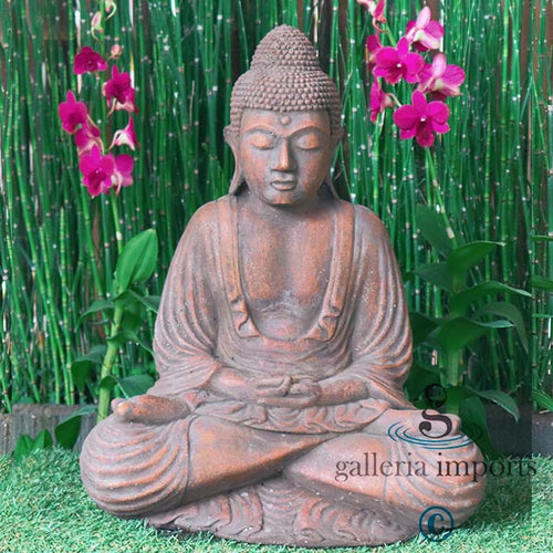 52cm Reflecting Buddha Concrete GRC