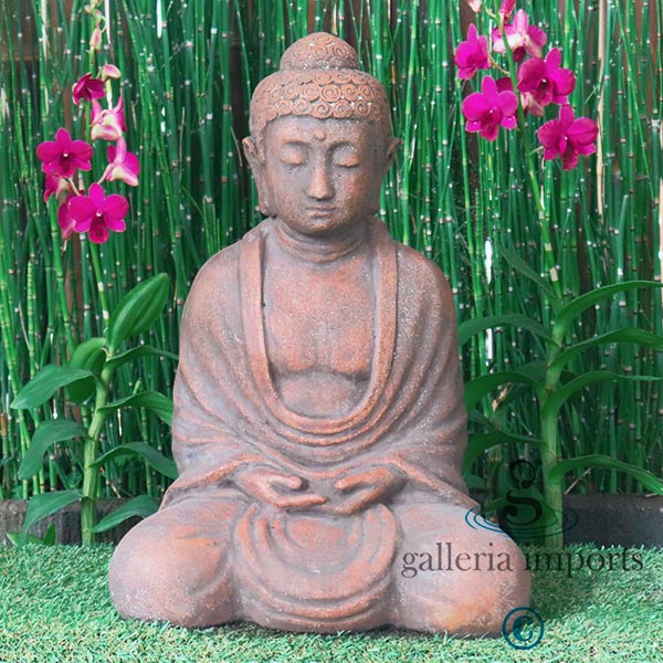 53cm Sitting Buddha Concrete GRC