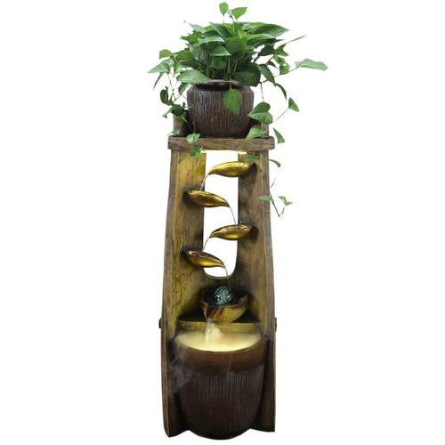 Large Tropical Plant Water Feature G53251