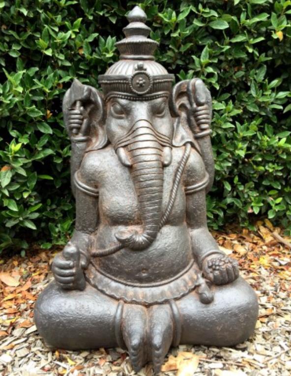 Large Sitting Ganesh Fiberglass