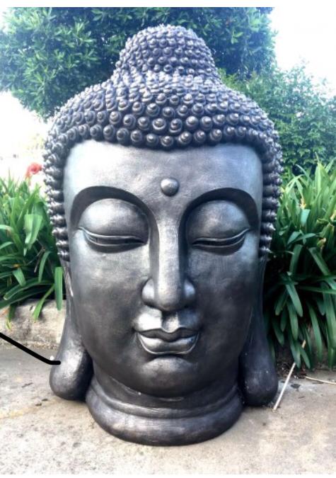 Large Buddha Head Fiberglass