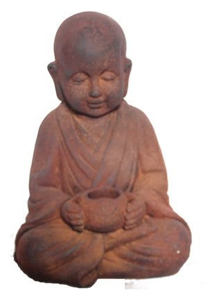 Buddha Sitting With Pot Statue Fiberglass