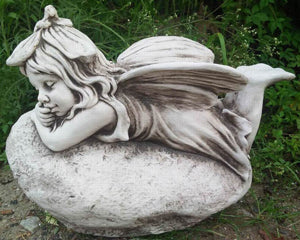 Day Dreaming Fairy On Rock